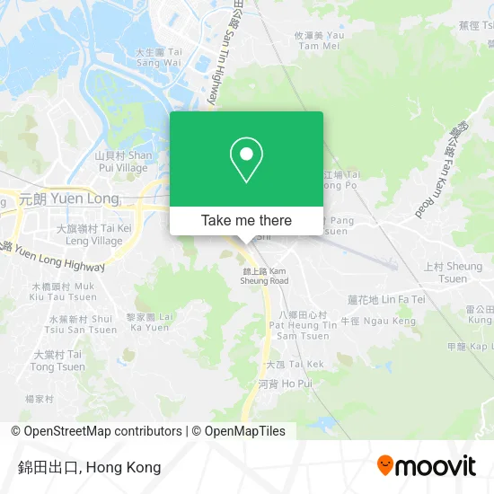 錦田出口 map