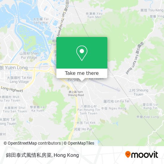 錦田泰式風情私房菜地圖