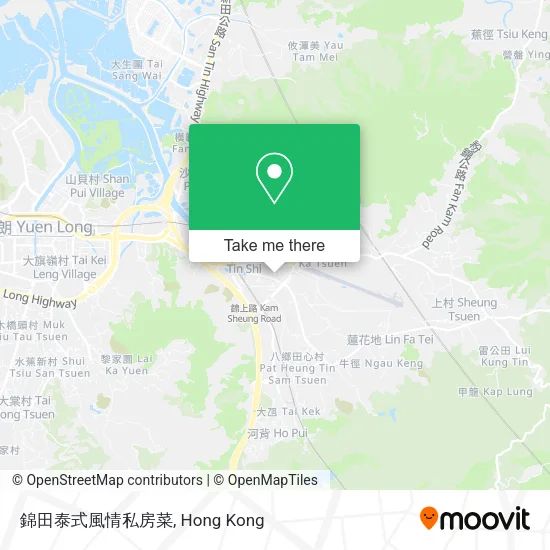 錦田泰式風情私房菜地圖
