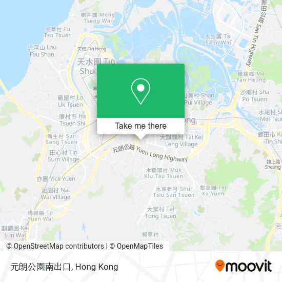 元朗公園南出口地圖