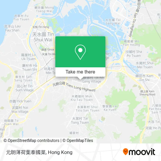 元朗薄荷葉泰國菜地圖
