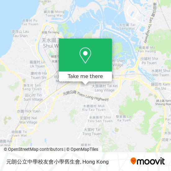 元朗公立中學校友會小學舊生會 map