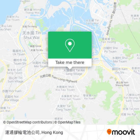 運通膠輪電池公司地圖
