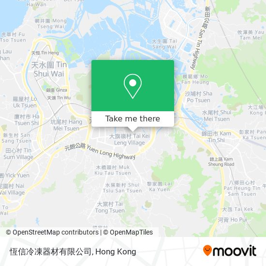 恆信冷凍器材有限公司 map