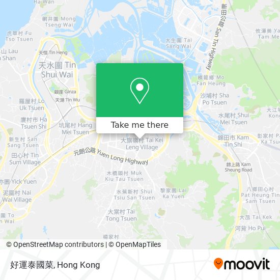 好運泰國菜地圖