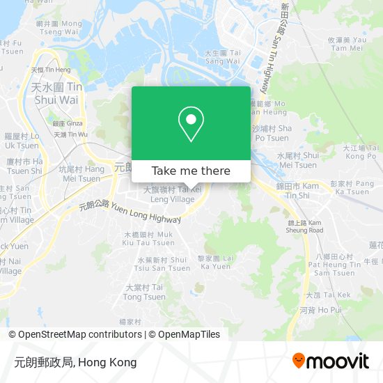 元朗郵政局地圖
