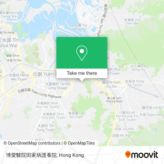 博愛醫院田家炳護養院地圖