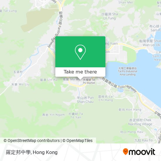 羅定邦中學地圖