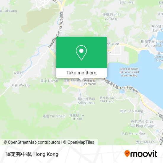 羅定邦中學地圖
