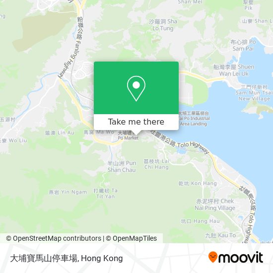 大埔寶馬山停車場 map