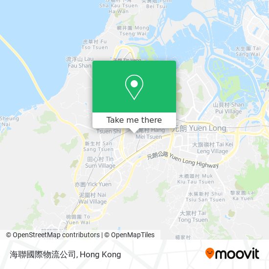 海聯國際物流公司地圖