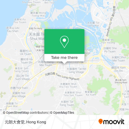 元朗大會堂 map