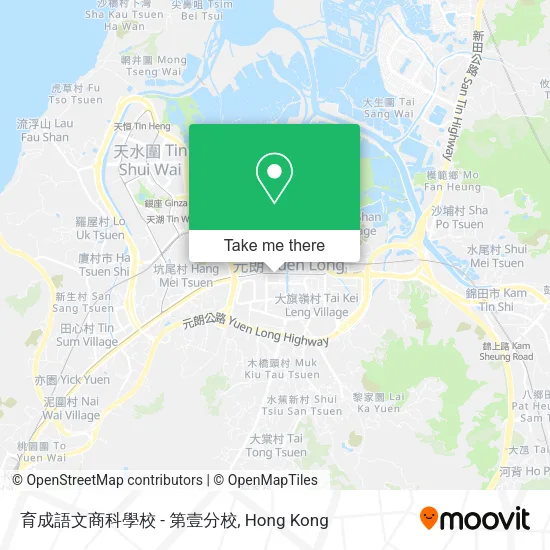 育成語文商科學校 - 第壹分校地圖