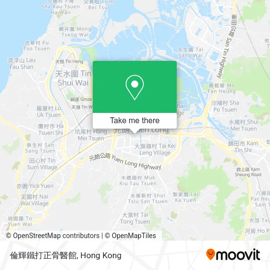 倫輝鐵打正骨醫館地圖
