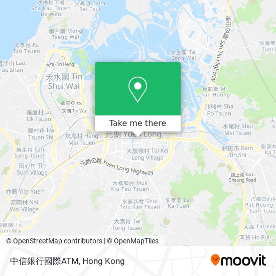 中信銀行國際ATM map