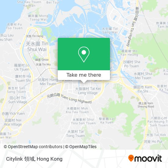 Citylink 領域地圖