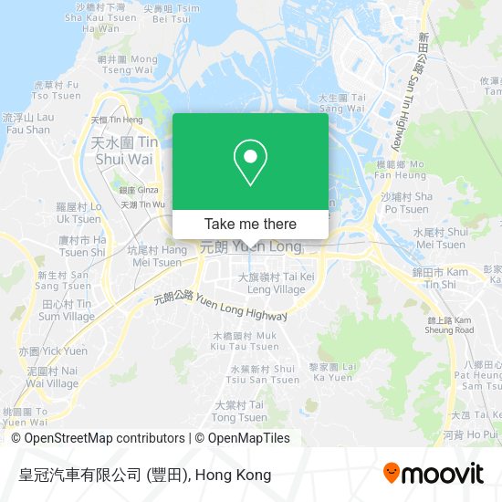皇冠汽車有限公司 (豐田)地圖