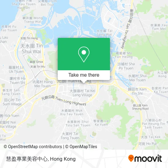 慧盈專業美容中心地圖
