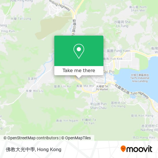 佛教大光中學地圖