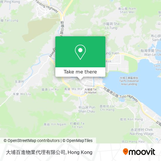 大埔百進物業代理有限公司 map