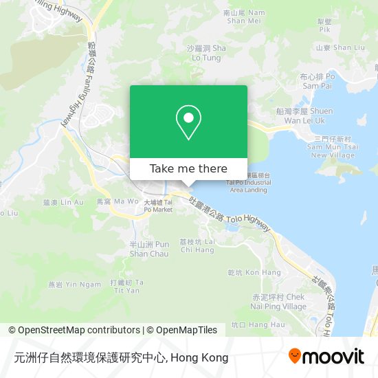 元洲仔自然環境保護研究中心地圖