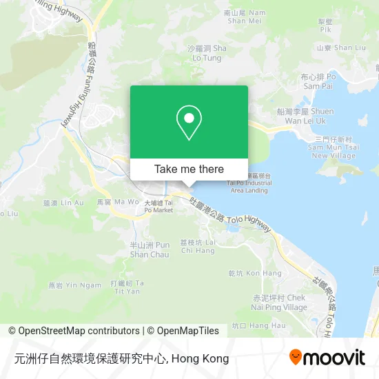 元洲仔自然環境保護研究中心地圖