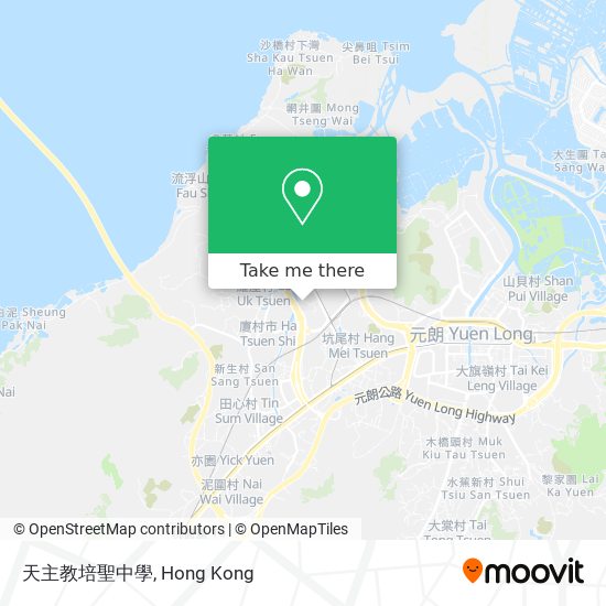 天主教培聖中學 map