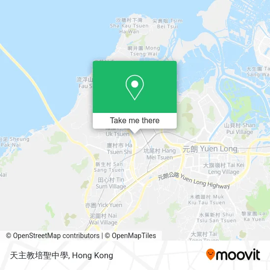 天主教培聖中學 map