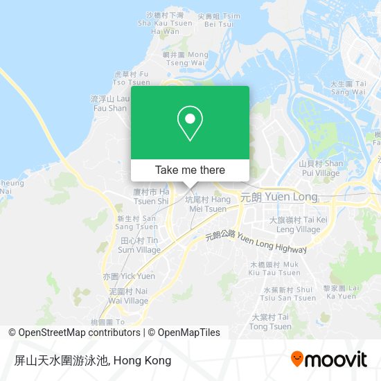 屏山天水圍游泳池地圖