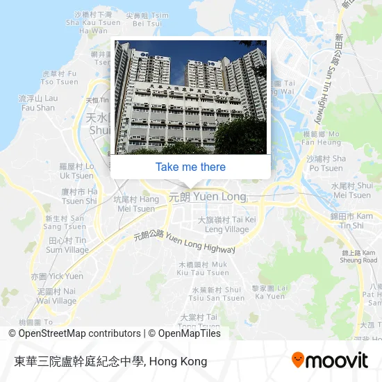 東華三院盧幹庭紀念中學 map