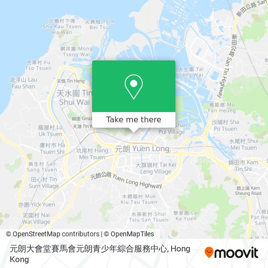 元朗大會堂賽馬會元朗青少年綜合服務中心 map