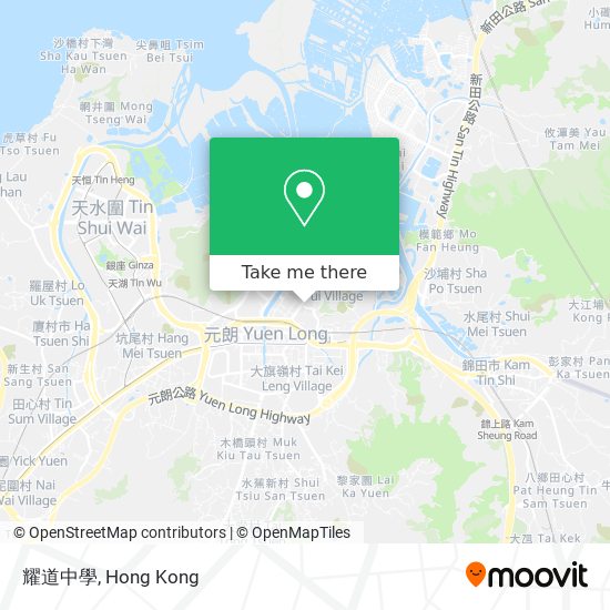 耀道中學 map