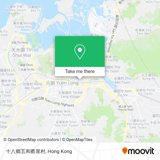 十八鄉五和蔡屋村 map