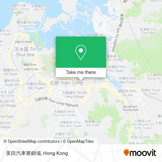 美田汽車展銷場地圖