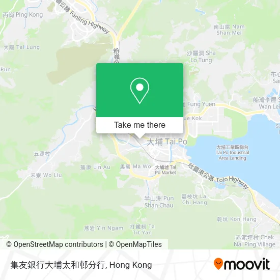集友銀行大埔太和邨分行地圖