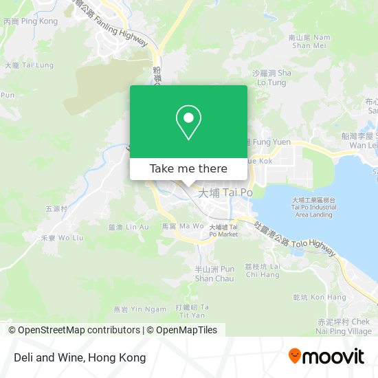 Deli and Wine map