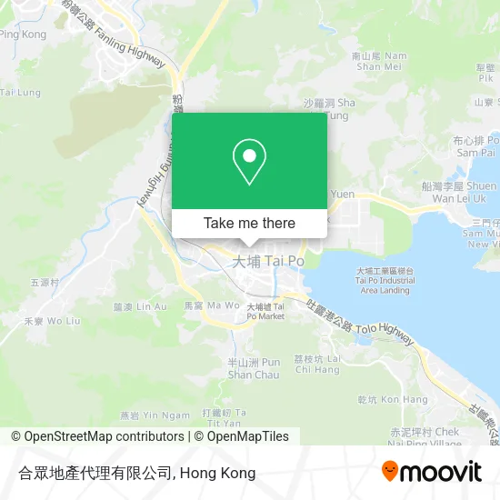 合眾地產代理有限公司地圖