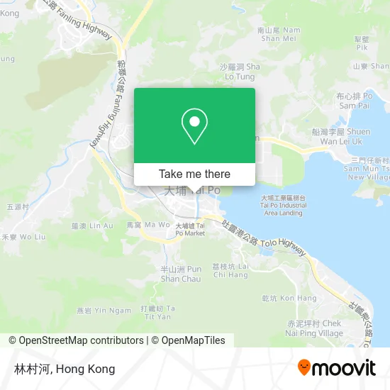 林村河 map