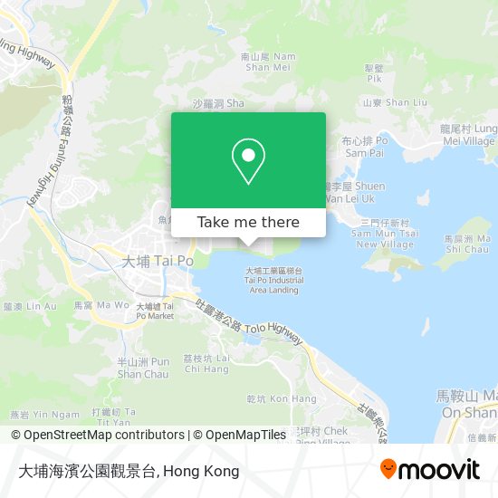 大埔海濱公園觀景台 map