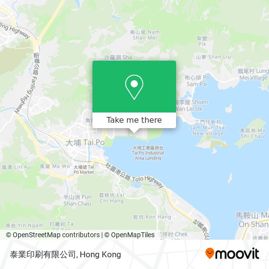 泰業印刷有限公司 map