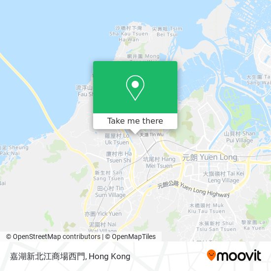 嘉湖新北江商場西門地圖