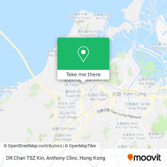 DR.Chan TSZ Kin, Anthony Clinc map