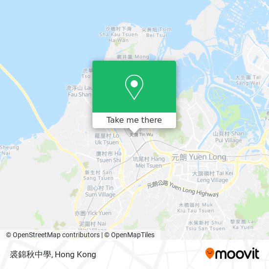 裘錦秋中學地圖