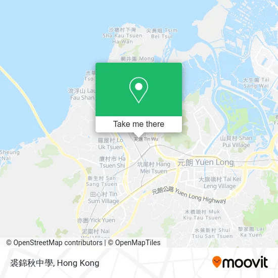 裘錦秋中學 map