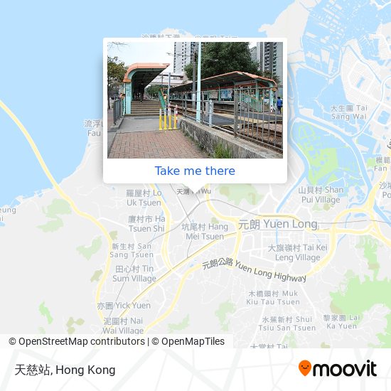 天慈站 map