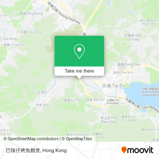 巴辣仔烤魚雞煲地圖