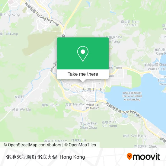 粥地來記海鮮粥底火鍋地圖