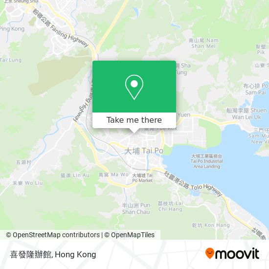 喜發隆辦館地圖