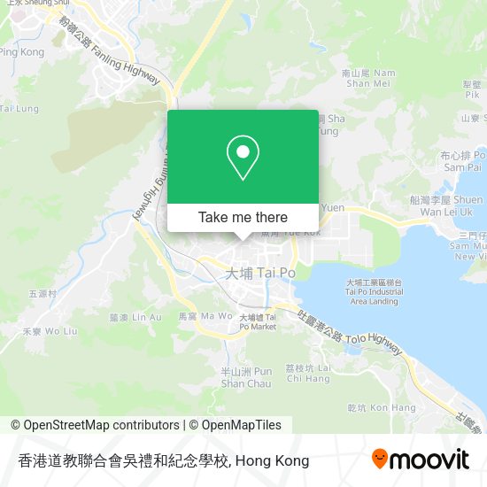 香港道教聯合會吳禮和紀念學校 map