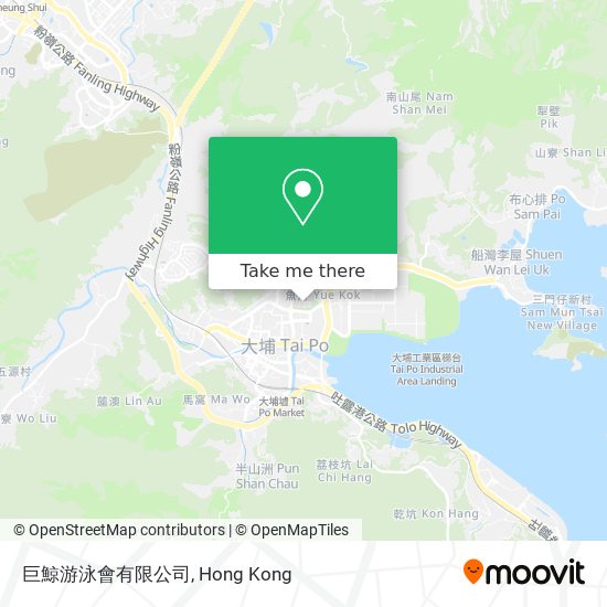 巨鯨游泳會有限公司地圖